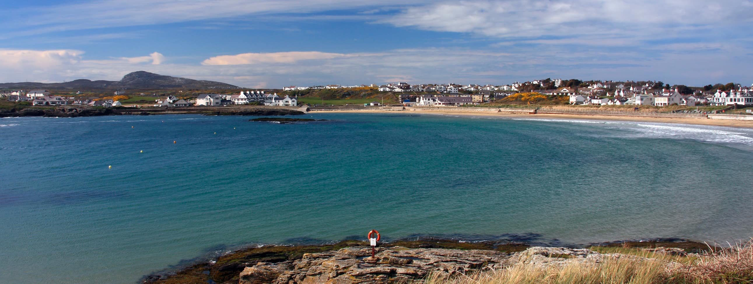 The sweeping bay at Trearddur Bay, Holy Island, Anglesey